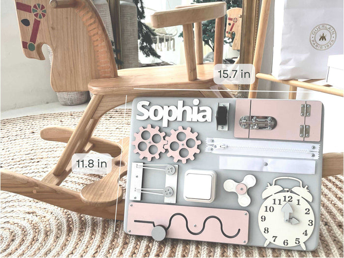 Mini Busy Board Pastel Pink