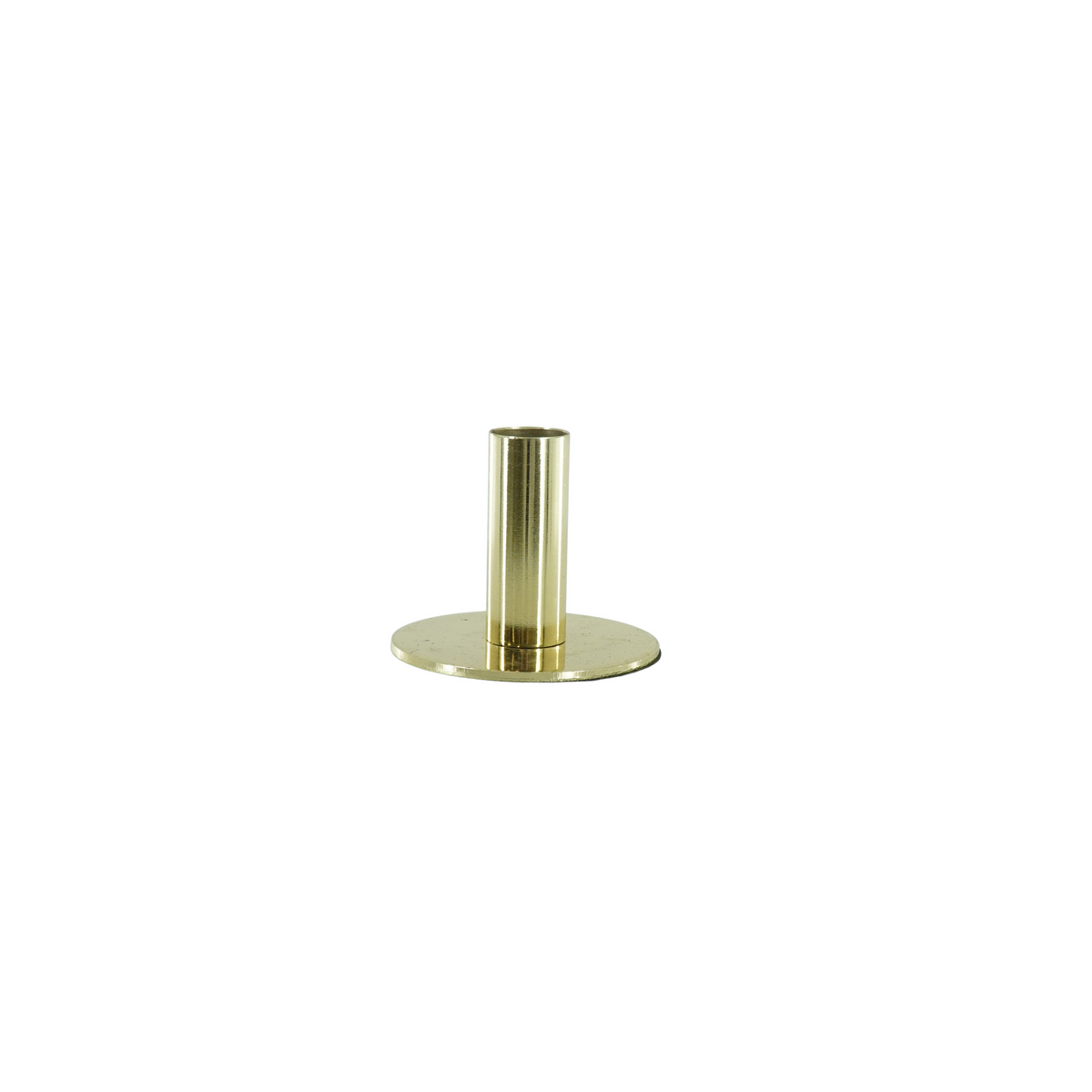 Candleholder - Basic - Metal - Gold - 8x8x6,5cm