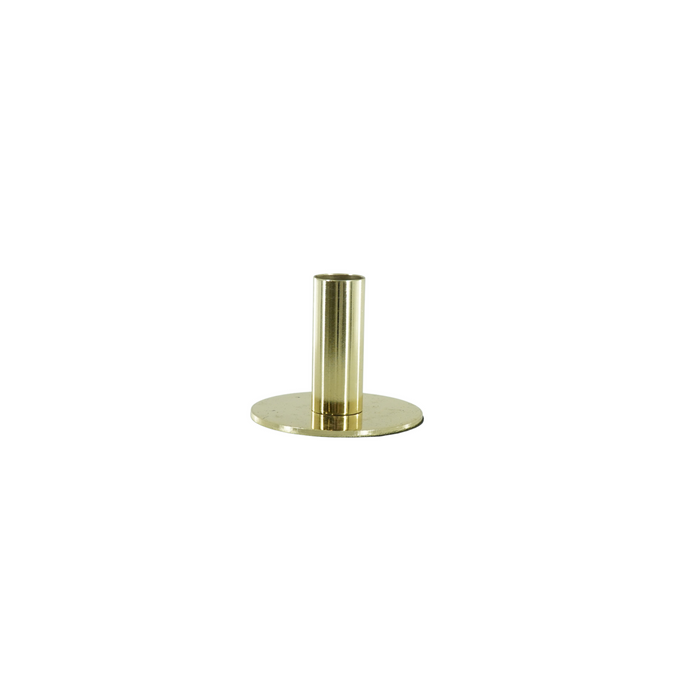 Candleholder - Basic - Metal - Gold - 8x8x6,5cm