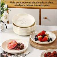 Nordic Bear Pattern Reusable Plates  268 Piece Set