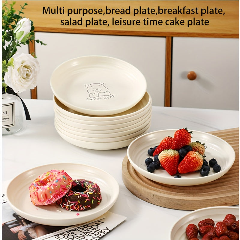 Nordic Bear Pattern Reusable Plates  268 Piece Set