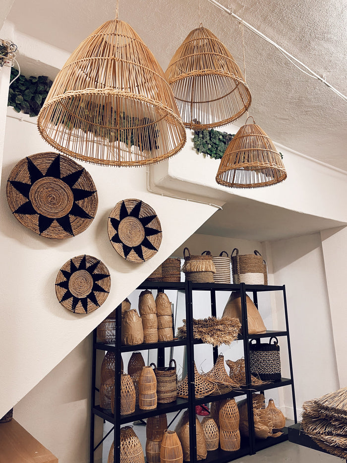 Abajur em Rattan Bobonaro – M