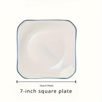 Set of 4 JapaneseInspired Minimalist Ceramic Plates
