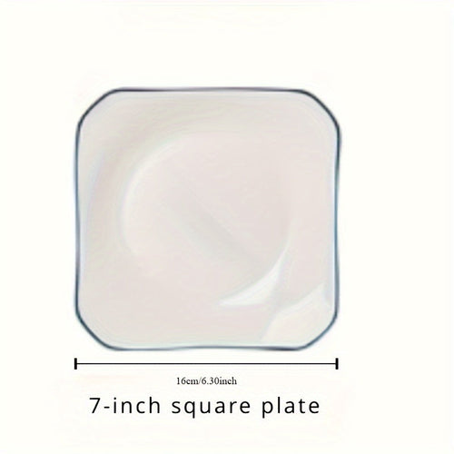 Set of 4 JapaneseInspired Minimalist Ceramic Plates