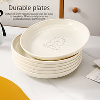 Nordic Bear Pattern Reusable Plates  268 Piece Set