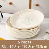 Nordic Bear Pattern Reusable Plates  268 Piece Set