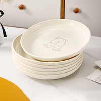 Nordic Bear Pattern Reusable Plates  268 Piece Set