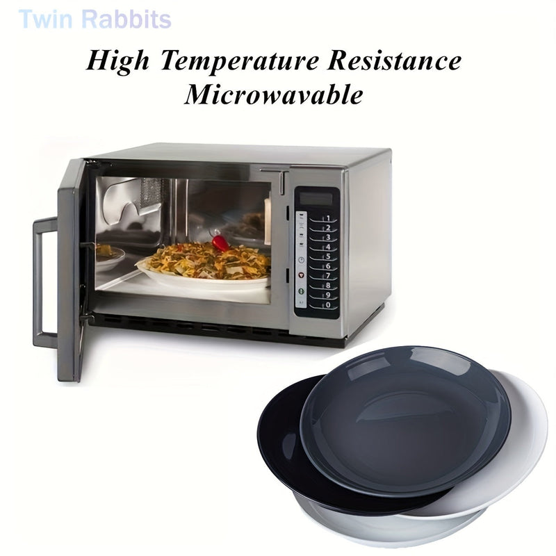 Set of 4 Unbreakable MicrowaveSafe Blue Plates