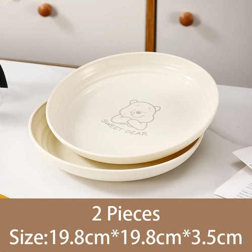 Nordic Bear Pattern Reusable Plates  268 Piece Set