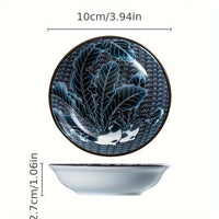 6Piece MultiPurpose Ceramic Snack Plates  Ideal for Sushi  Sauces