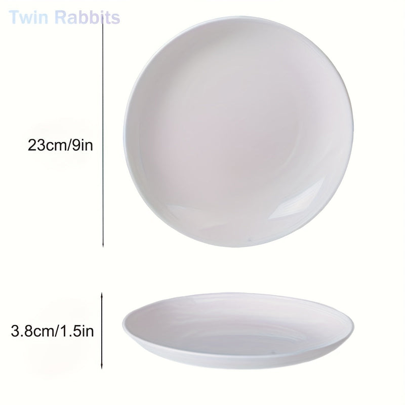 Set of 4 Unbreakable MicrowaveSafe Blue Plates