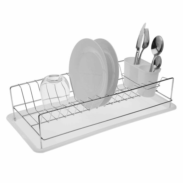 Draining Rack for Kitchen Sink Versa Plates White Length Steel Iron