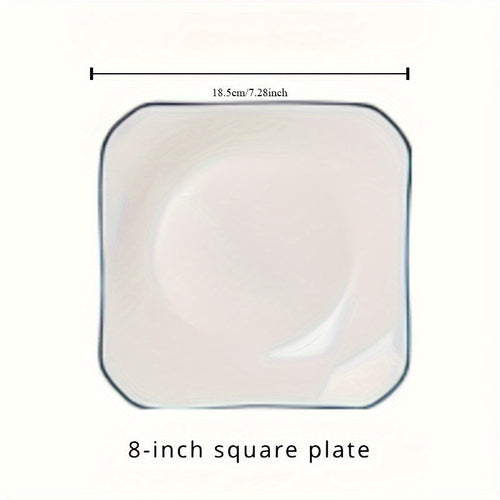 Set of 4 JapaneseInspired Minimalist Ceramic Plates