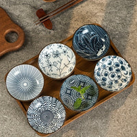 6Piece MultiPurpose Ceramic Snack Plates  Ideal for Sushi  Sauces