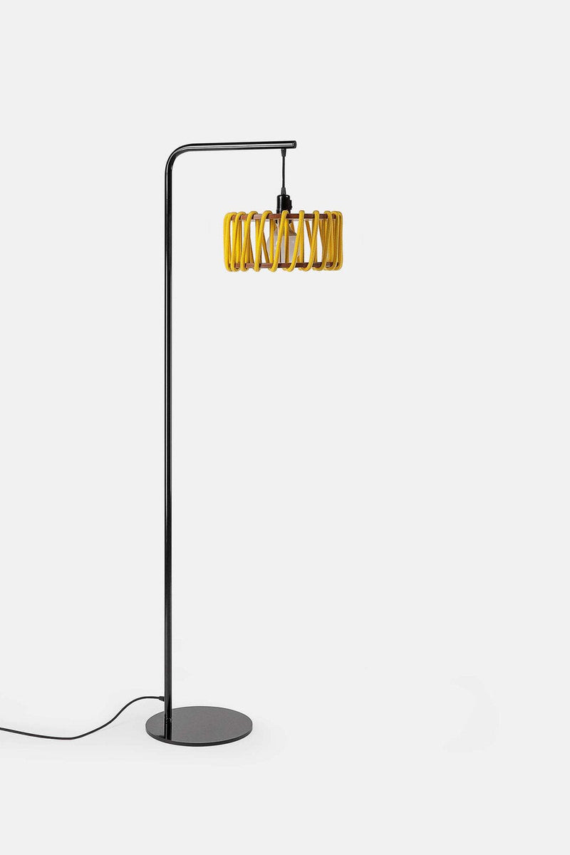 Macaron Floor Lamp, black frame