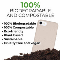 Biodegradable Personalized Phone Case - Natural White
