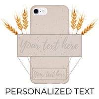 Biodegradable Personalized Phone Case - Natural White