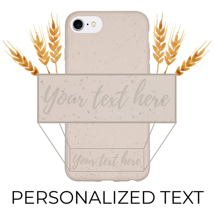 Biodegradable Personalized Phone Case - Natural White