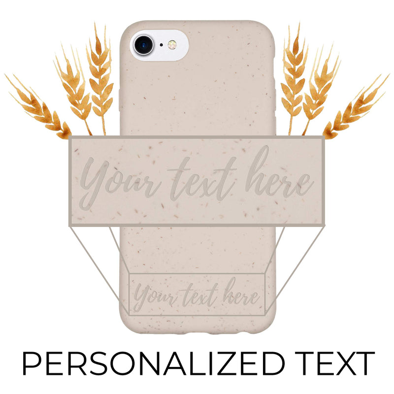 Biodegradable Personalized Phone Case - Natural White