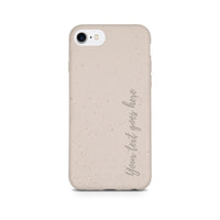 Biodegradable Personalized Phone Case - Natural White