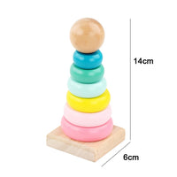 Hot Kids Montessori Wooden Toys Macaron Blocks Learning Toy Baby Music