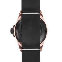 Vento Black Rose Gold Leather