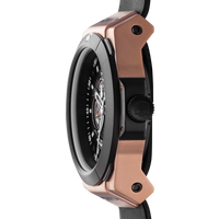Vento Black Rose Gold Leather