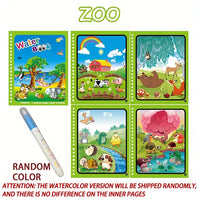 Magical Book Water Drawing Montessori Toys Reusable Coloring Book