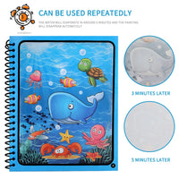 Magical Book Water Drawing Montessori Toys Reusable Coloring Book
