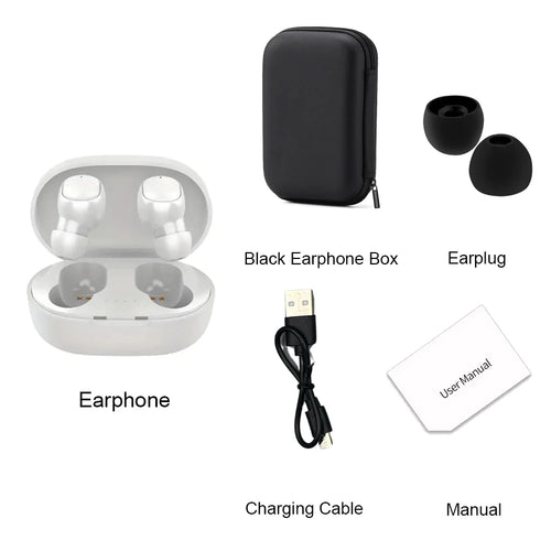 TWS A6S Wireless Bluetooth Headset Earbuds Noice Cancelling Earphone