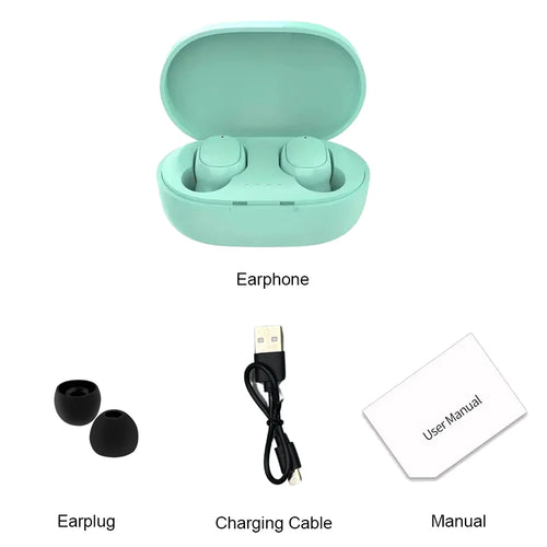TWS A6S Wireless Bluetooth Headset Earbuds Noice Cancelling Earphone