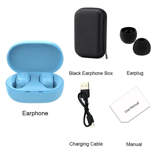 TWS A6S Wireless Bluetooth Headset Earbuds Noice Cancelling Earphone