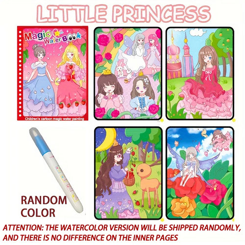 Magical Book Water Drawing Montessori Toys Reusable Coloring Book