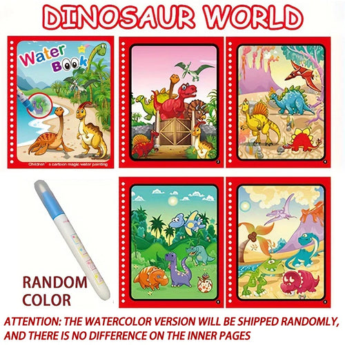 Magical Book Water Drawing Montessori Toys Reusable Coloring Book