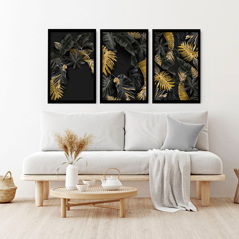 Wall art prints living room | set of 3 unique wall art for living room