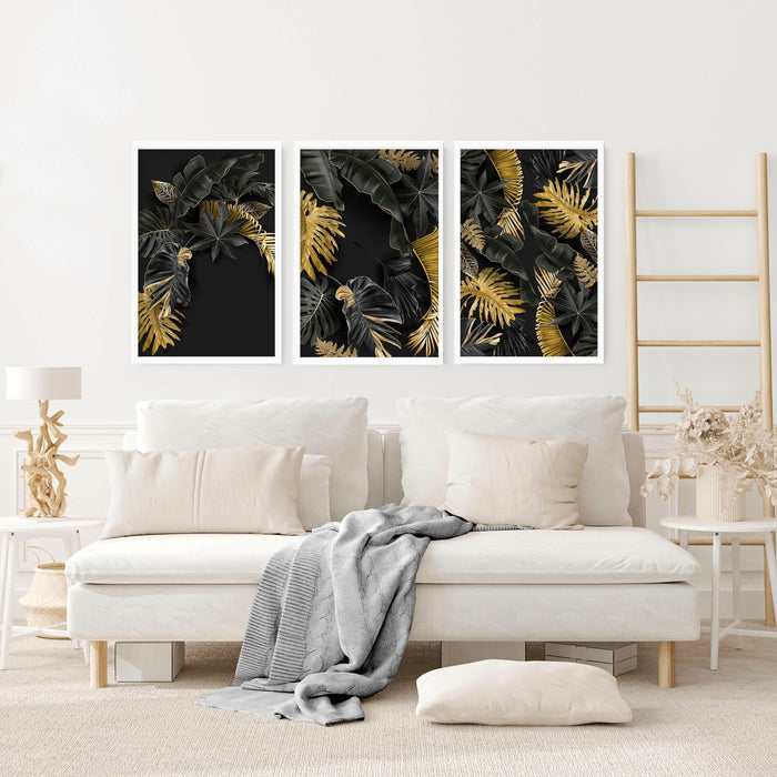 Wall art prints living room | set of 3 unique wall art for living room