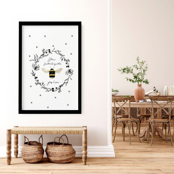 Bees wall art print for Kitchen