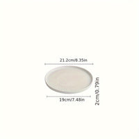 Luxurious Round Ceramic Dinner Plates for Gourmet Dining