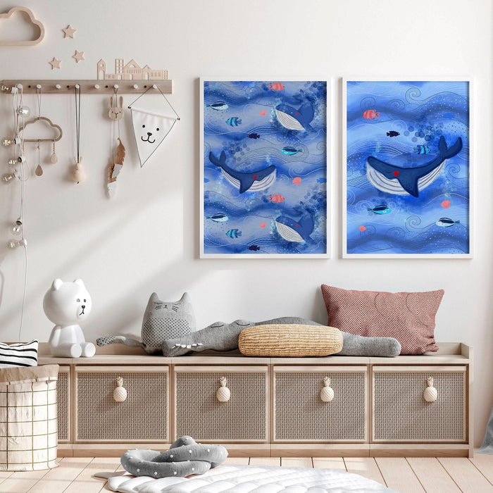 Playroom wall art | set of 2 wall art  for Nursery