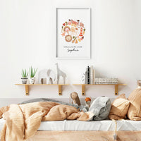 Childrens bedroom decor wall art print