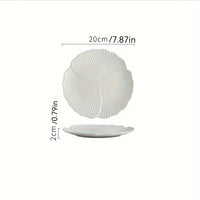 Premium White Ceramic Dinner Plates for Gourmet Dining