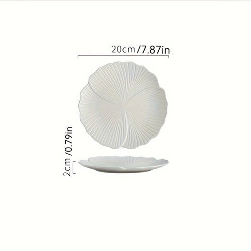 Premium White Ceramic Dinner Plates for Gourmet Dining
