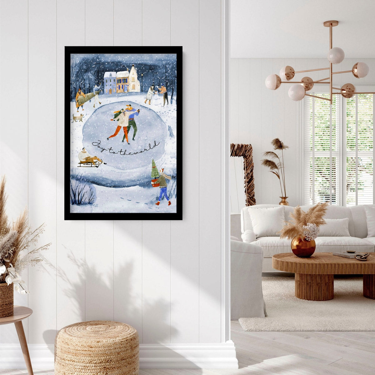 Indoor christmas wall decorations | wall art print