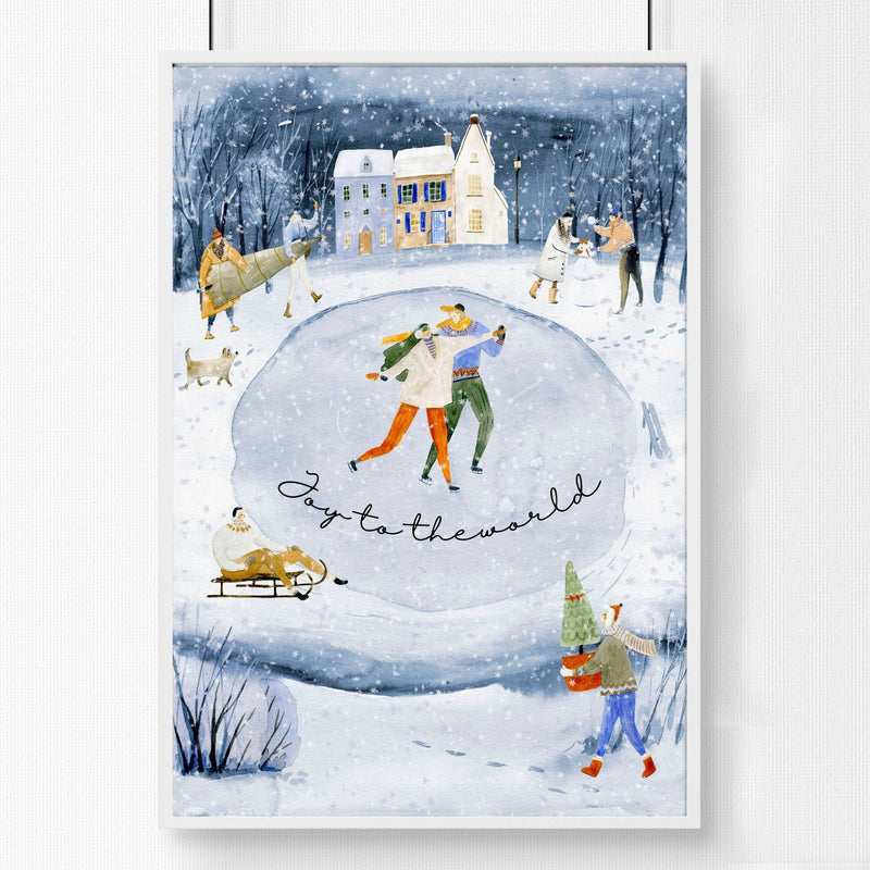 Indoor christmas wall decorations | wall art print