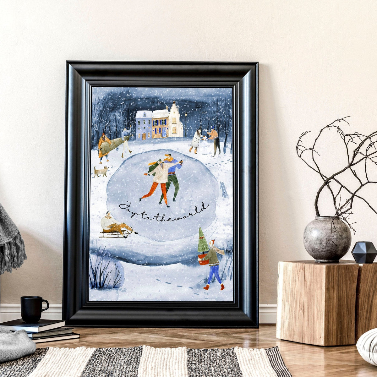Indoor christmas wall decorations | wall art print