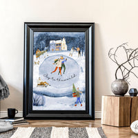 Indoor christmas wall decorations | wall art print