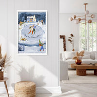Indoor christmas wall decorations | wall art print