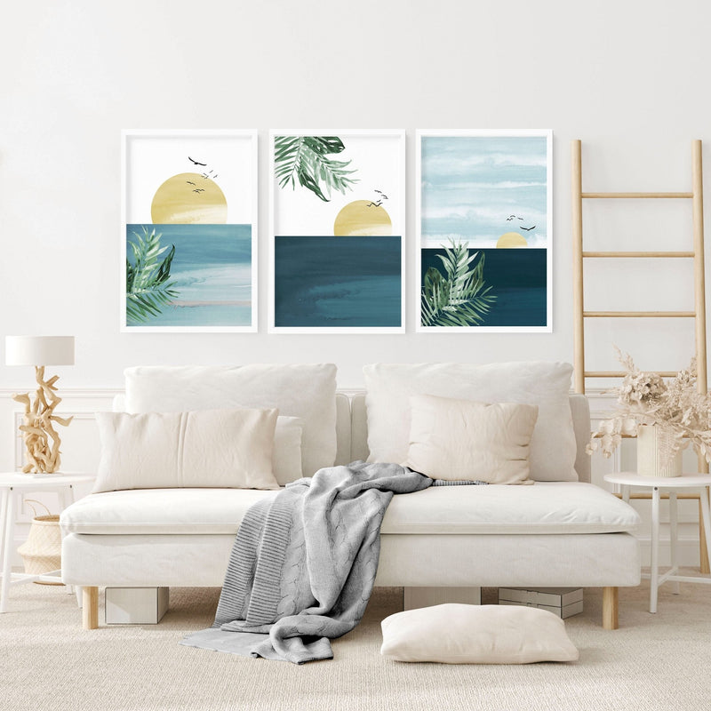 Tropical wall art | Set of 3 wall art prints