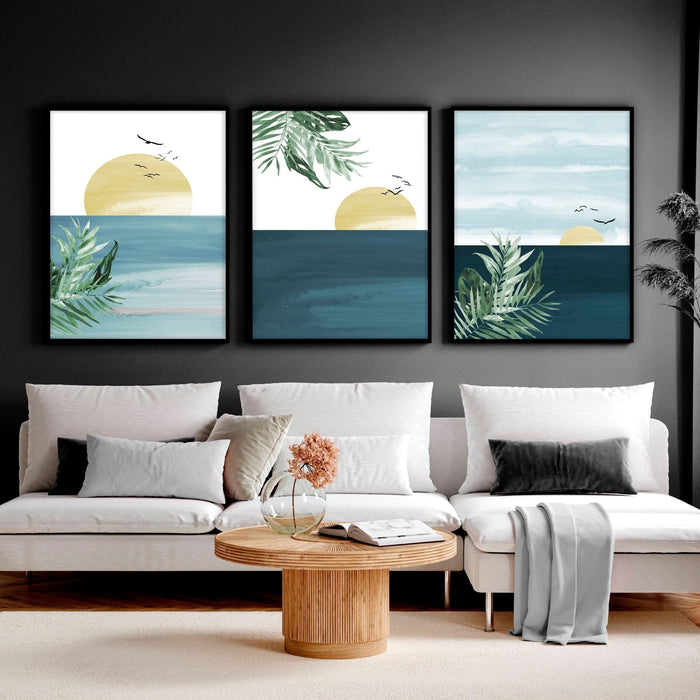 Tropical wall art | Set of 3 wall art prints