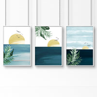 Tropical wall art | Set of 3 wall art prints